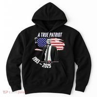 A True Patriot Charlie Kirk 1993-2025 Memoral Hoodie thumb 0