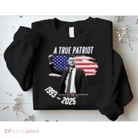 A True Patriot Charlie Kirk 1993-2025 Memoral Sweatshirt thumb 2