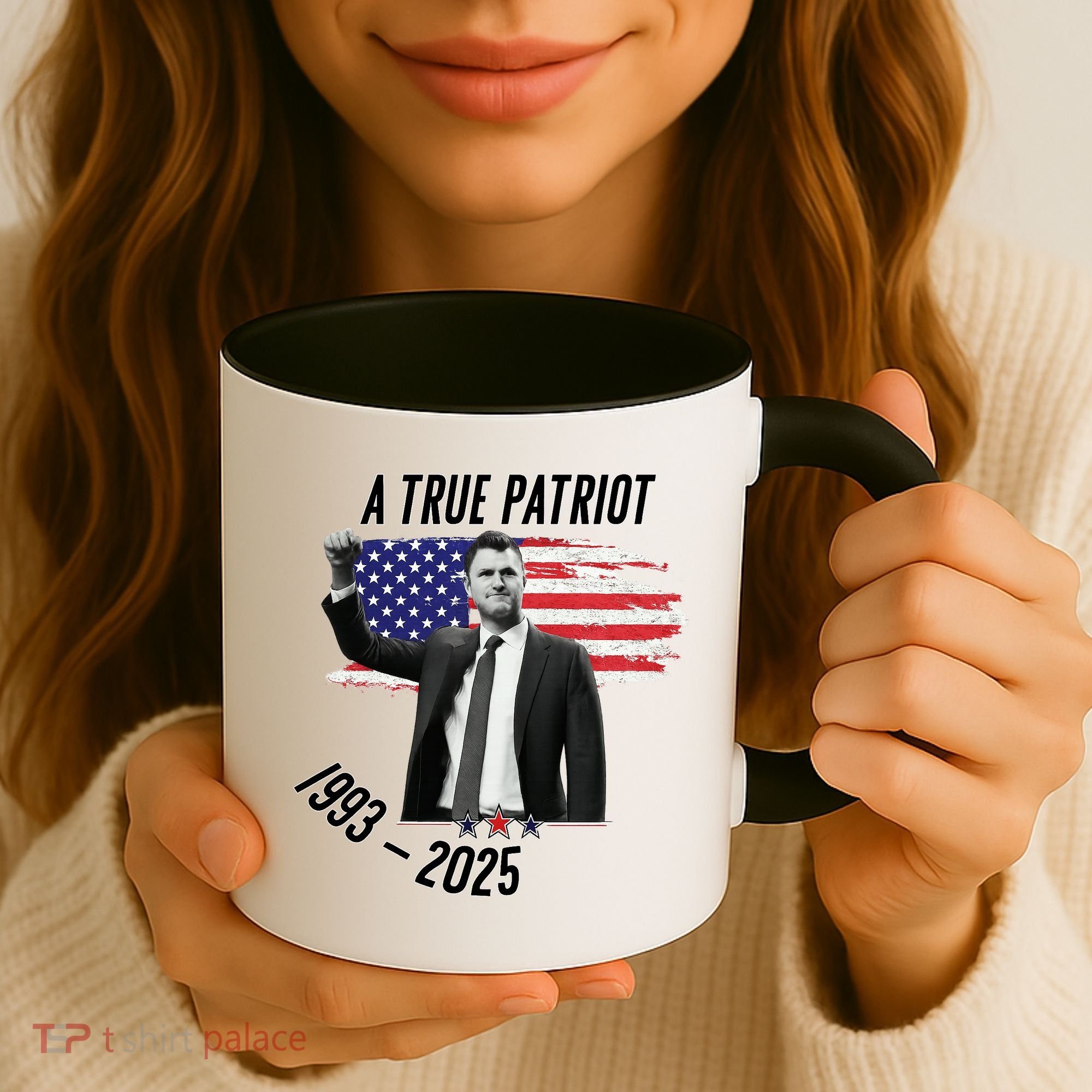 A True Patriot Charlie Kirk 1993-2025 Memoral Coffee Mug