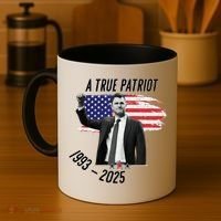 A True Patriot Charlie Kirk 1993-2025 Memoral Coffee Mug thumb 4