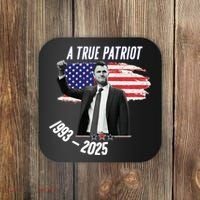 A True Patriot Charlie Kirk 1993-2025 Memoral Coaster thumb 0