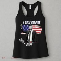 A True Patriot Charlie Kirk 1993-2025 Memoral Women's Tank Top thumb 3