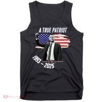 A True Patriot Charlie Kirk 1993-2025 Memoral Tank Top thumb 0