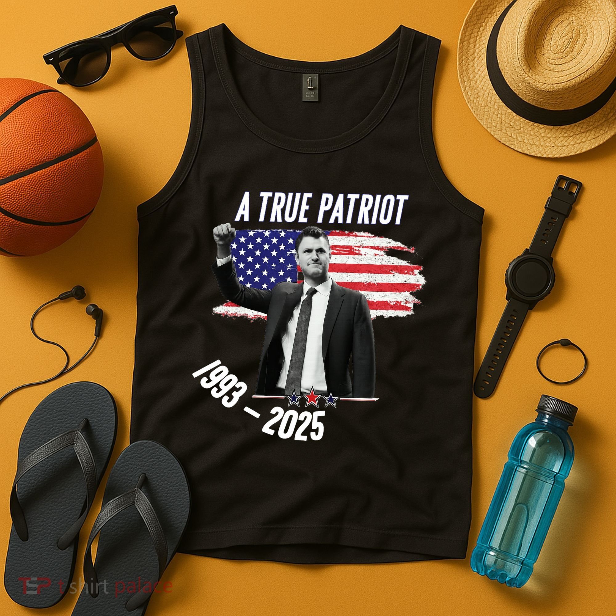A True Patriot Charlie Kirk 1993-2025 Memoral Tank Top