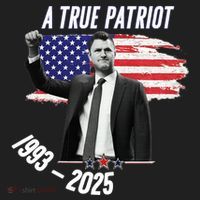 A True Patriot Charlie Kirk 1993-2025 Memoral Golf Towel thumb 3