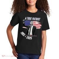A True Patriot Charlie Kirk 1993-2025 Memoral Kids T-Shirt thumb 2