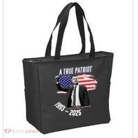 A True Patriot Charlie Kirk 1993-2025 Memoral Tote Bag thumb 2