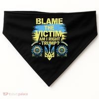 Anti Trump Pro Ukraine Blame The Victim USA-Made Doggie Bandana thumb 0