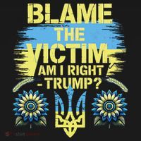 Anti Trump Pro Ukraine Blame The Victim Women's Hoodie thumb 2