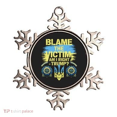 Anti Trump Pro Ukraine Blame The Victim Ornament