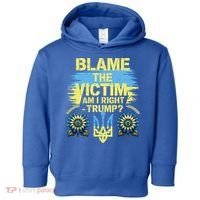 Anti Trump Pro Ukraine Blame The Victim Toddler Hoodie thumb 0