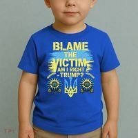 Anti Trump Pro Ukraine Blame The Victim Toddler T-Shirt thumb 2