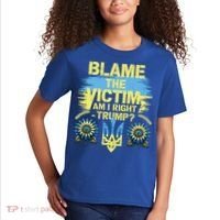 Anti Trump Pro Ukraine Blame The Victim Kids T-Shirt thumb 2
