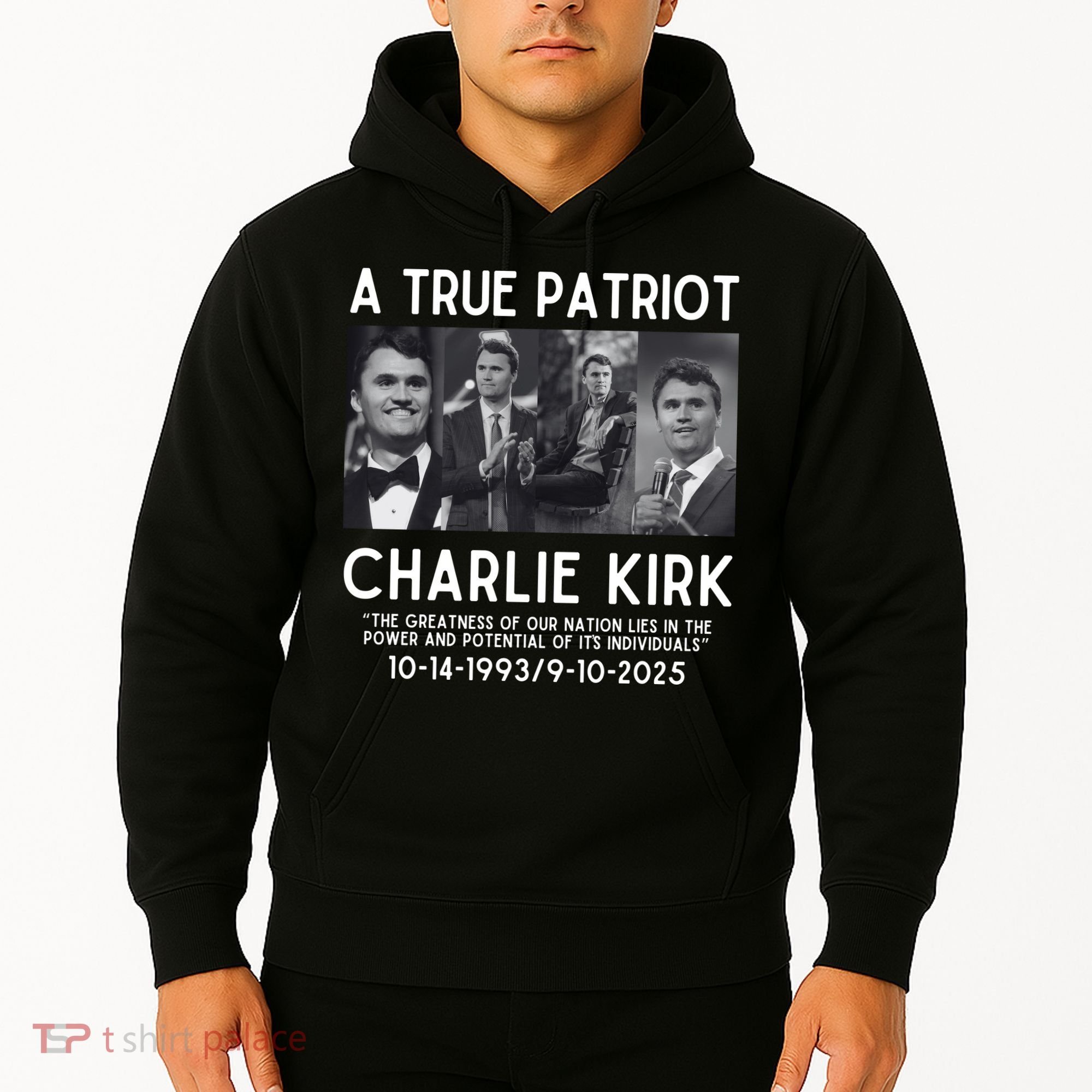 A True Patriot Charlie Kirk Rest In Peace Hoodie