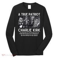 A True Patriot Charlie Kirk Rest In Peace Long Sleeve Shirt thumb 0