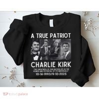 A True Patriot Charlie Kirk Rest In Peace Sweatshirt thumb 2