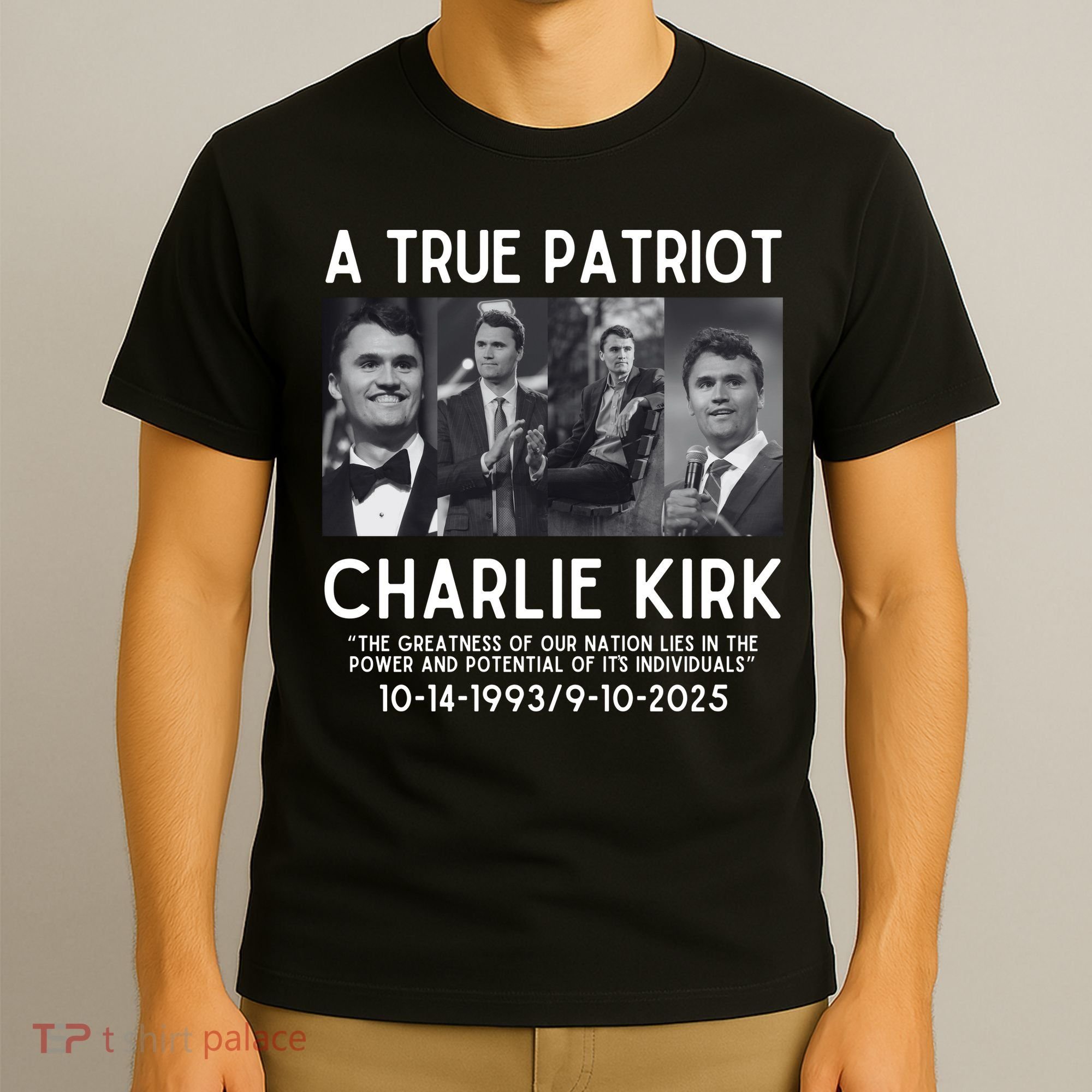 A True Patriot Charlie Kirk Rest In Peace T-Shirt