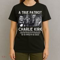A True Patriot Charlie Kirk Rest In Peace T-Shirt thumb 4
