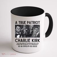A True Patriot Charlie Kirk Rest In Peace Coffee Mug thumb 1