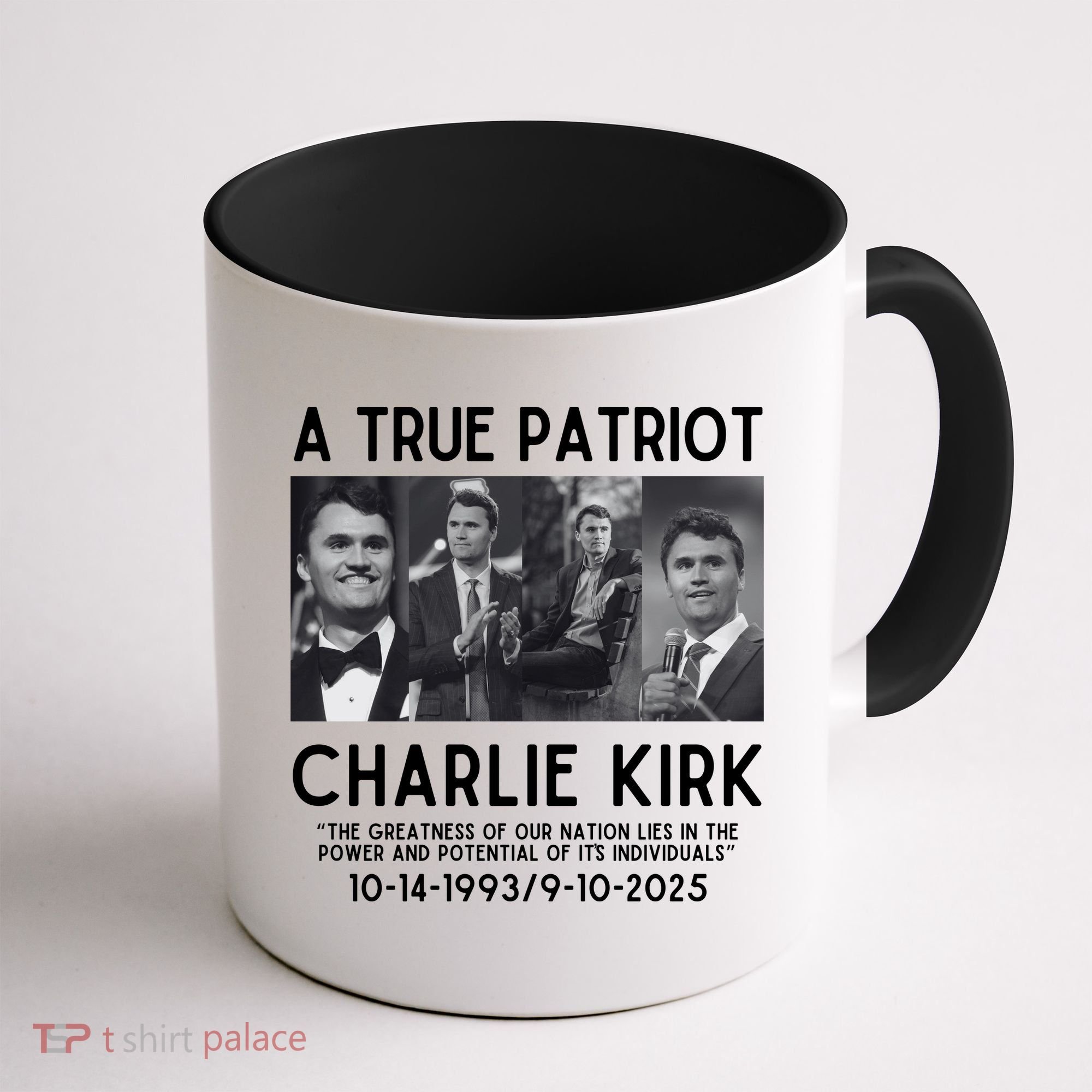 A True Patriot Charlie Kirk Rest In Peace Coffee Mug