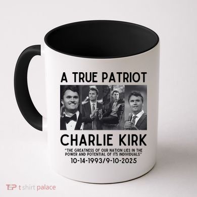 A True Patriot Charlie Kirk Rest In Peace Coffee Mug
