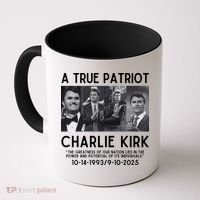 A True Patriot Charlie Kirk Rest In Peace Coffee Mug thumb 0