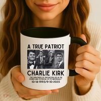 A True Patriot Charlie Kirk Rest In Peace Coffee Mug thumb 3