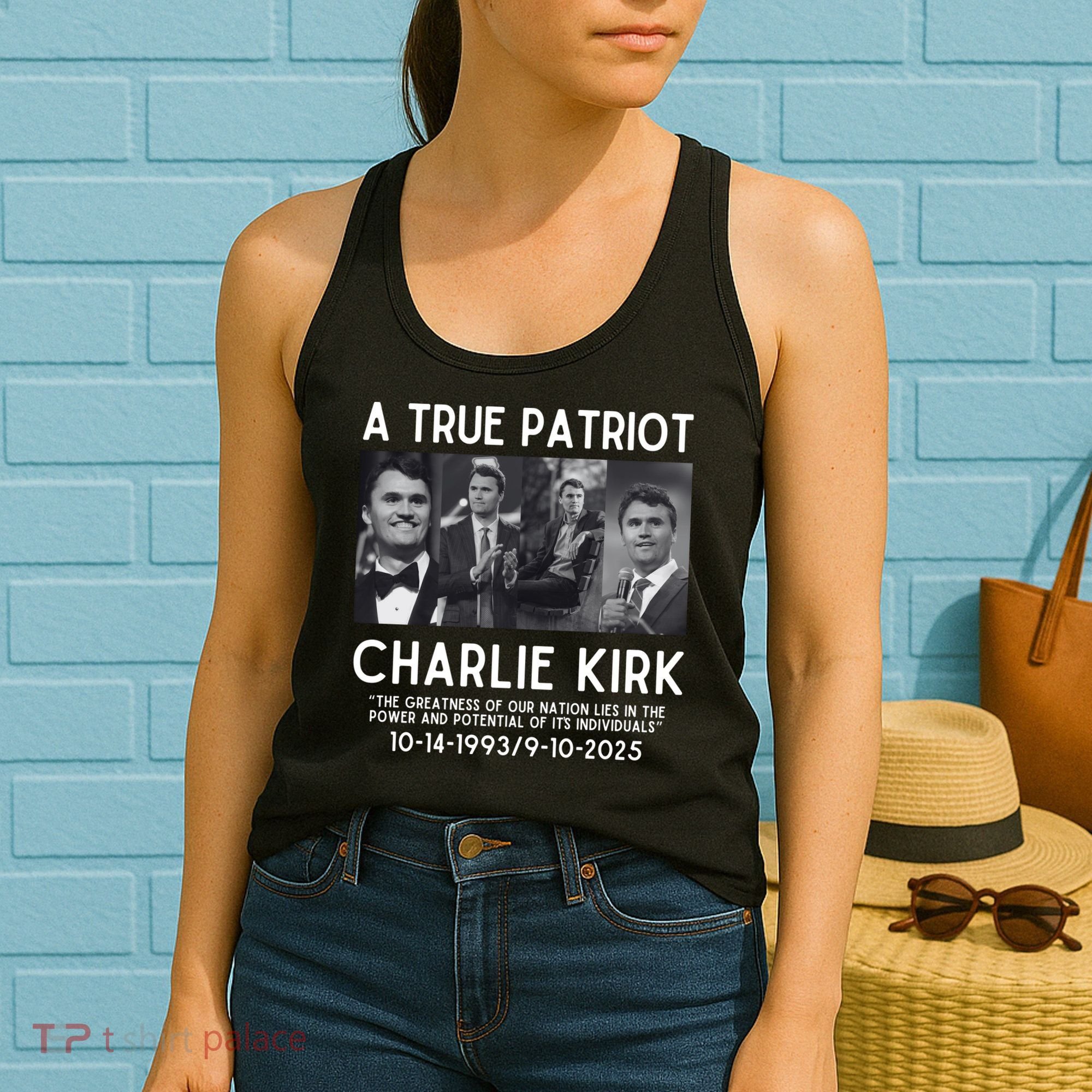 A True Patriot Charlie Kirk Rest In Peace Women's Tank Top