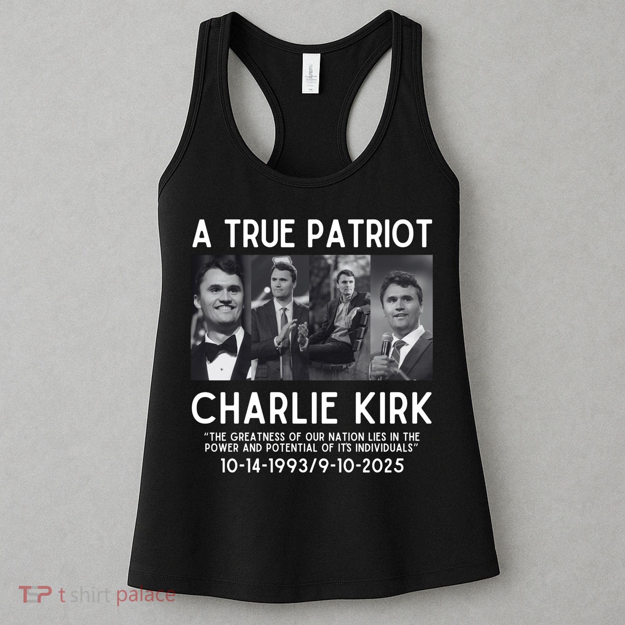 A True Patriot Charlie Kirk Rest In Peace Women's Tank Top