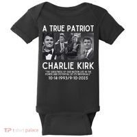 A True Patriot Charlie Kirk Rest In Peace Baby Bodysuit thumb 0