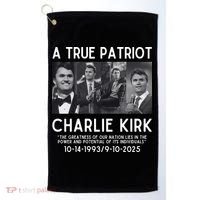 A True Patriot Charlie Kirk Rest In Peace Golf Towel thumb 0