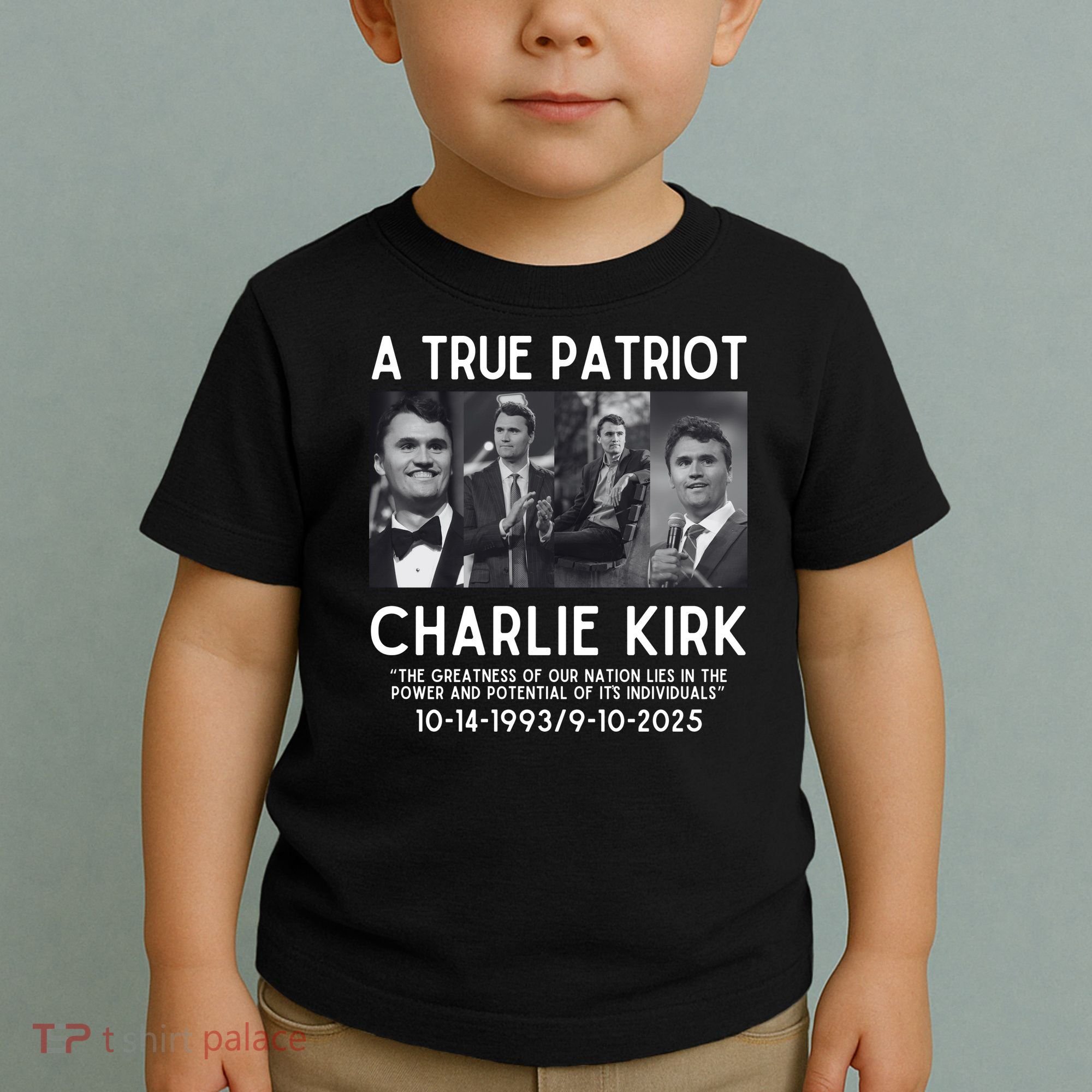 A True Patriot Charlie Kirk Rest In Peace Toddler T-Shirt