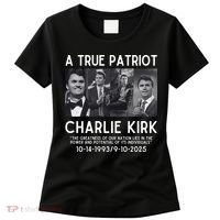 A True Patriot Charlie Kirk Rest In Peace Women's T-Shirt thumb 0