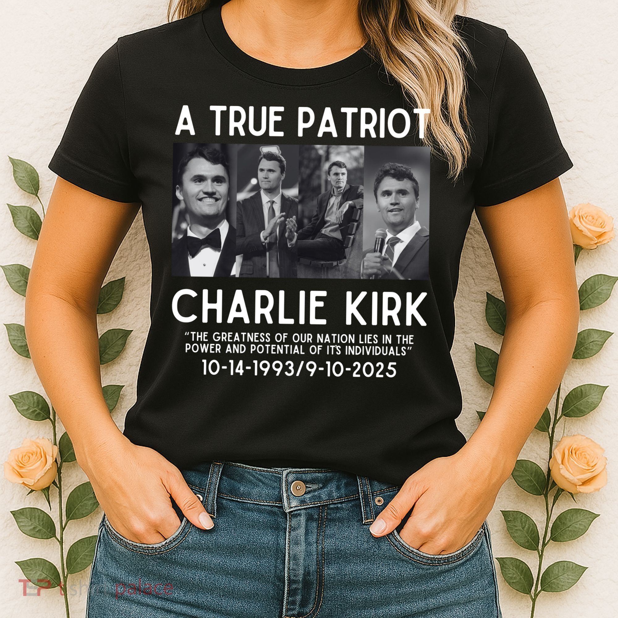 A True Patriot Charlie Kirk Rest In Peace Women's T-Shirt