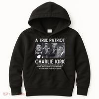 A True Patriot Charlie Kirk Rest In Peace Kids Hoodie thumb 0