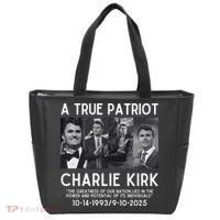 A True Patriot Charlie Kirk Rest In Peace Tote Bag thumb 0
