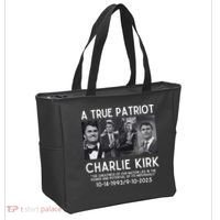 A True Patriot Charlie Kirk Rest In Peace Tote Bag thumb 2