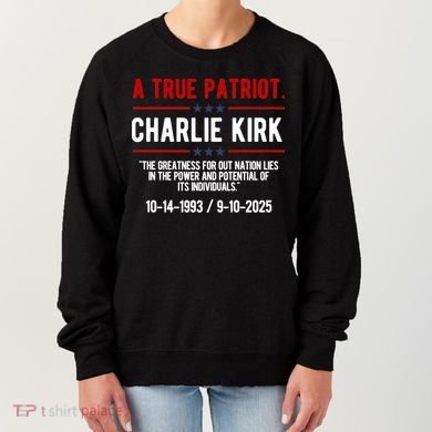 A True Patriot Charlie Kirk RIP Women's Sweatshirt