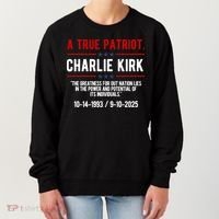 A True Patriot Charlie Kirk RIP Women's Sweatshirt thumb 0