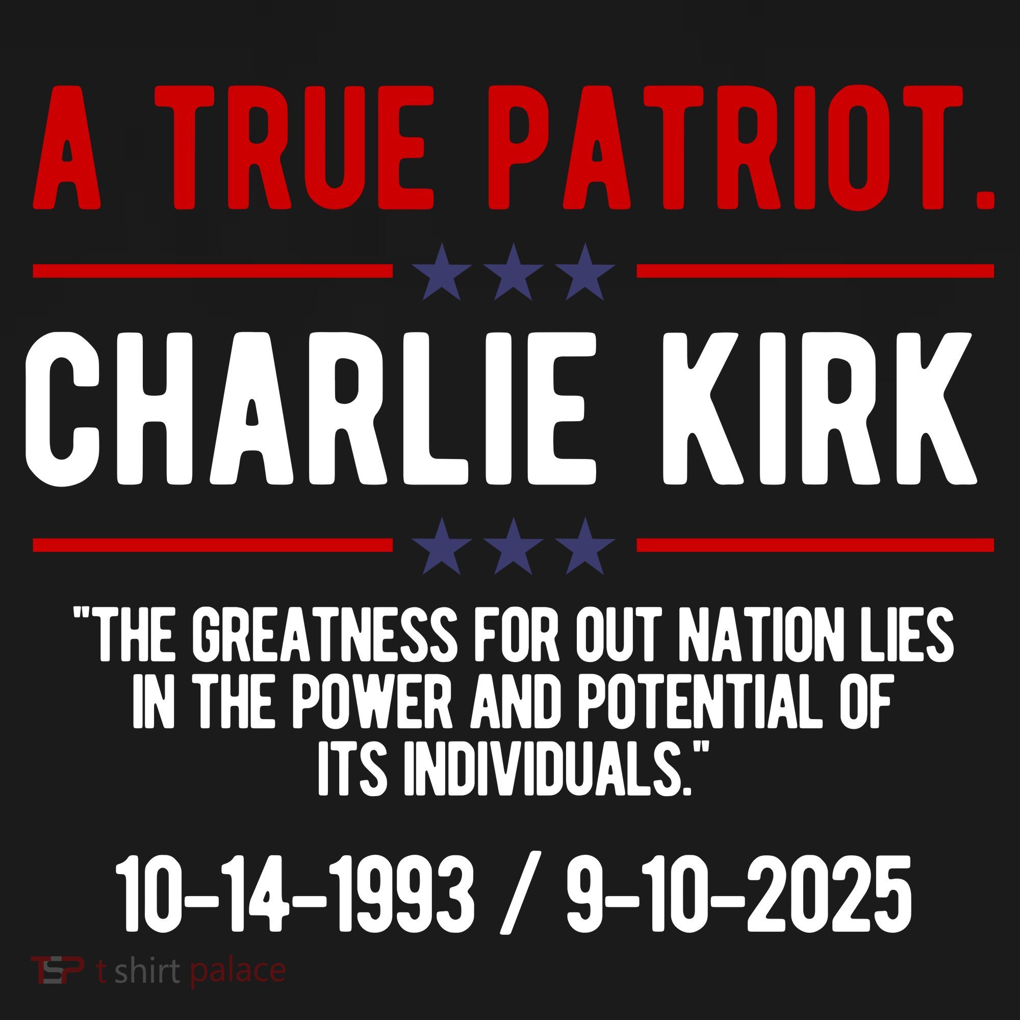 A True Patriot Charlie Kirk RIP Coaster