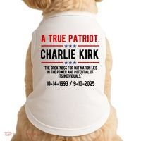 A True Patriot Charlie Kirk RIP Doggie Tank thumb 0