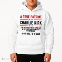A True Patriot Charlie Kirk RIP Hoodie thumb 2