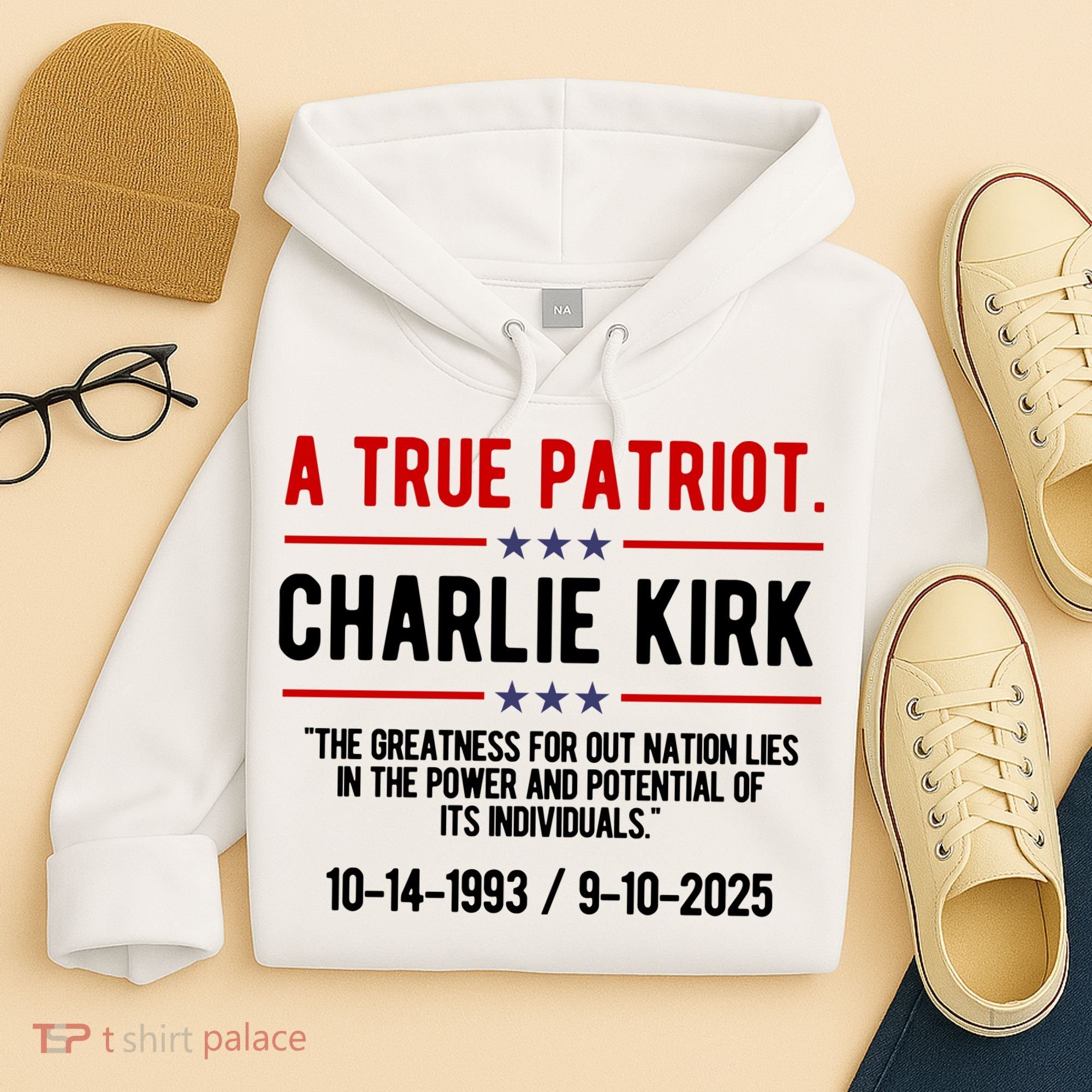 A True Patriot Charlie Kirk RIP Hoodie