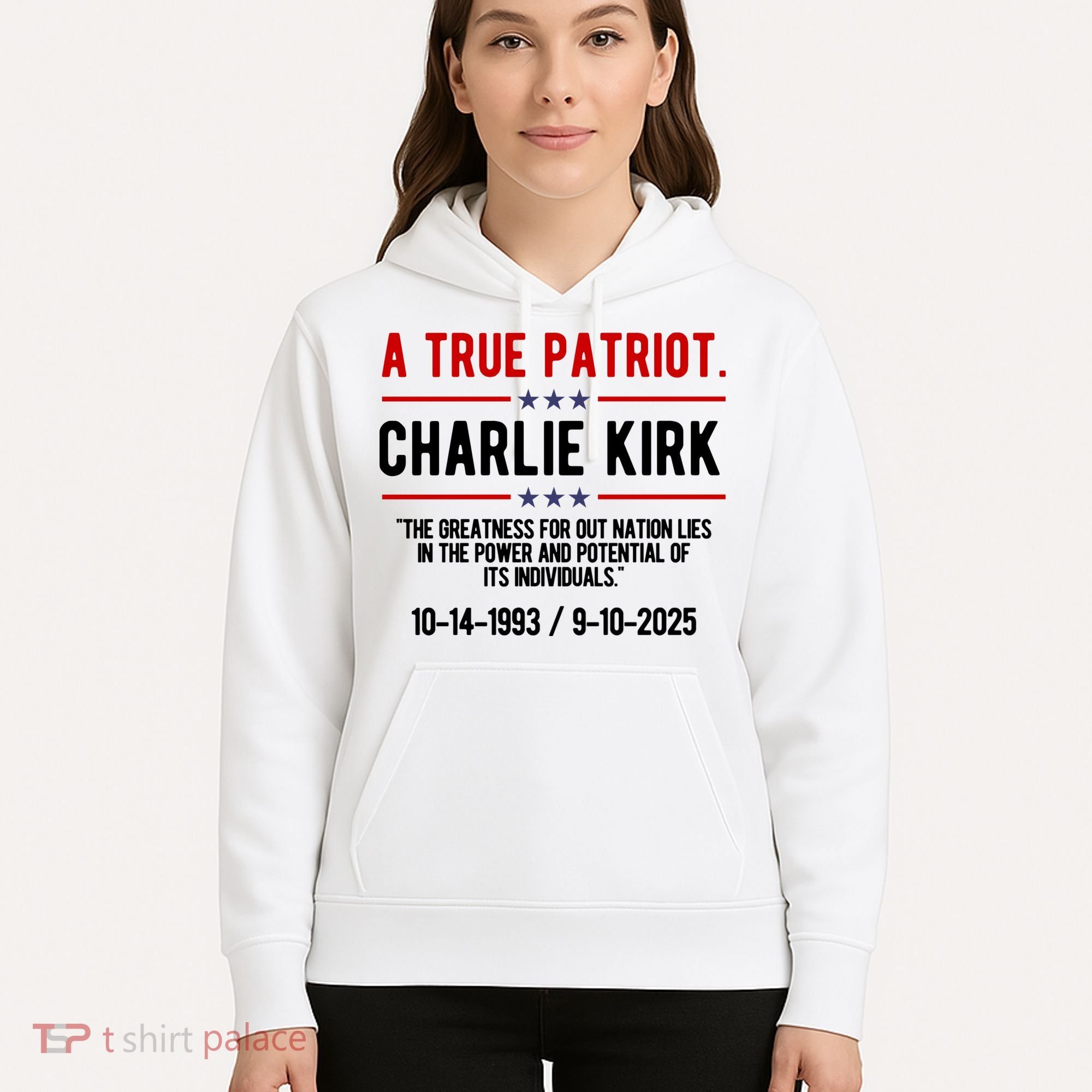 A True Patriot Charlie Kirk RIP Hoodie