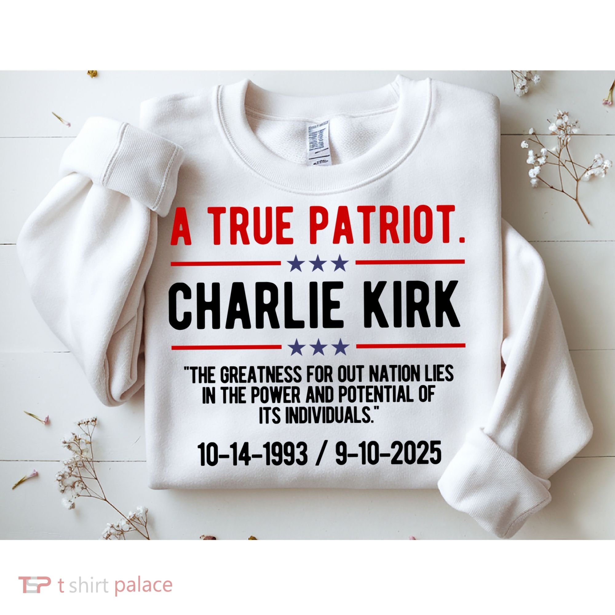 A True Patriot Charlie Kirk RIP Sweatshirt