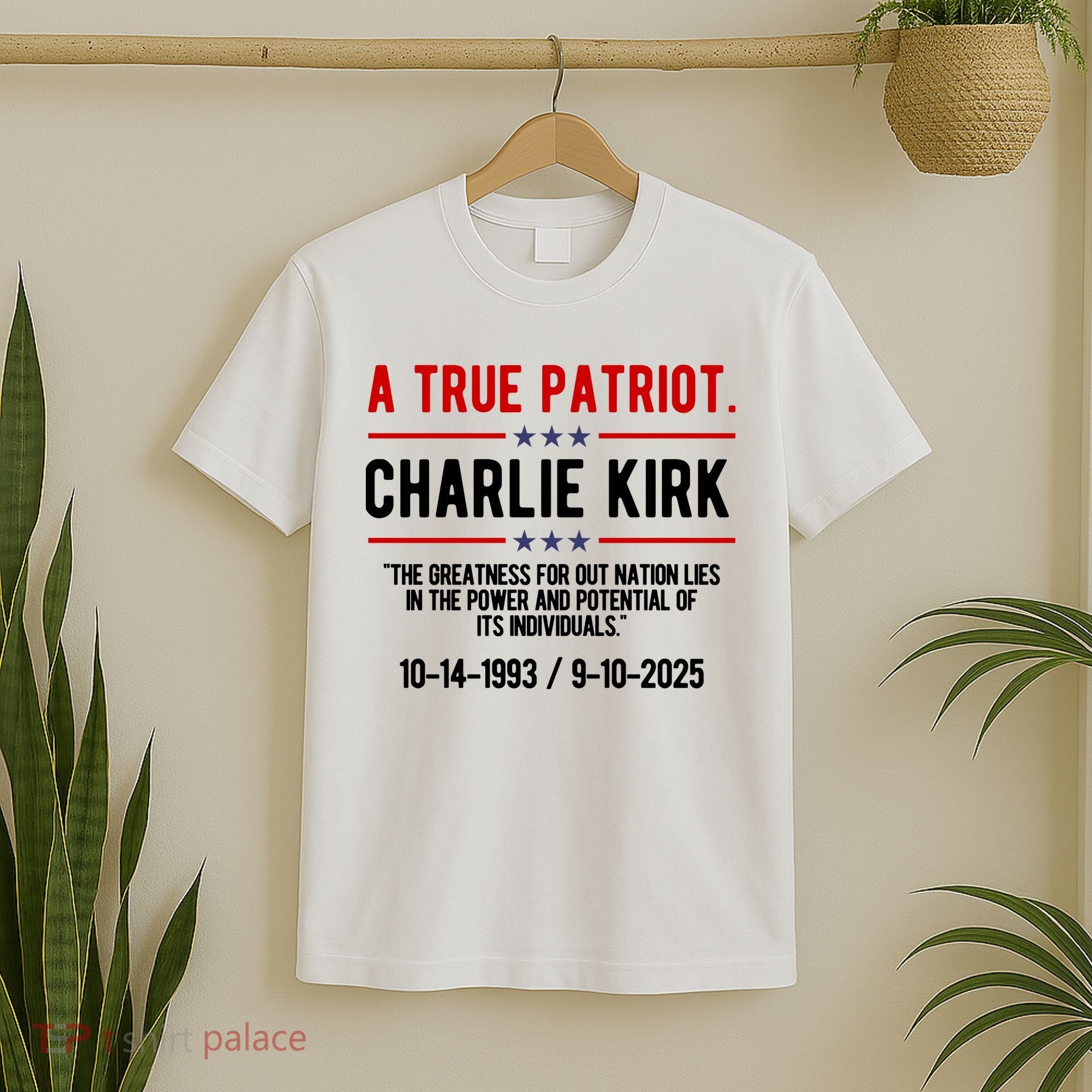 A True Patriot Charlie Kirk RIP T-Shirt