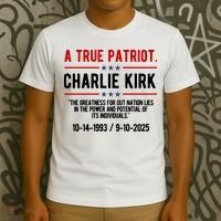 A True Patriot Charlie Kirk RIP T-Shirt thumb 3