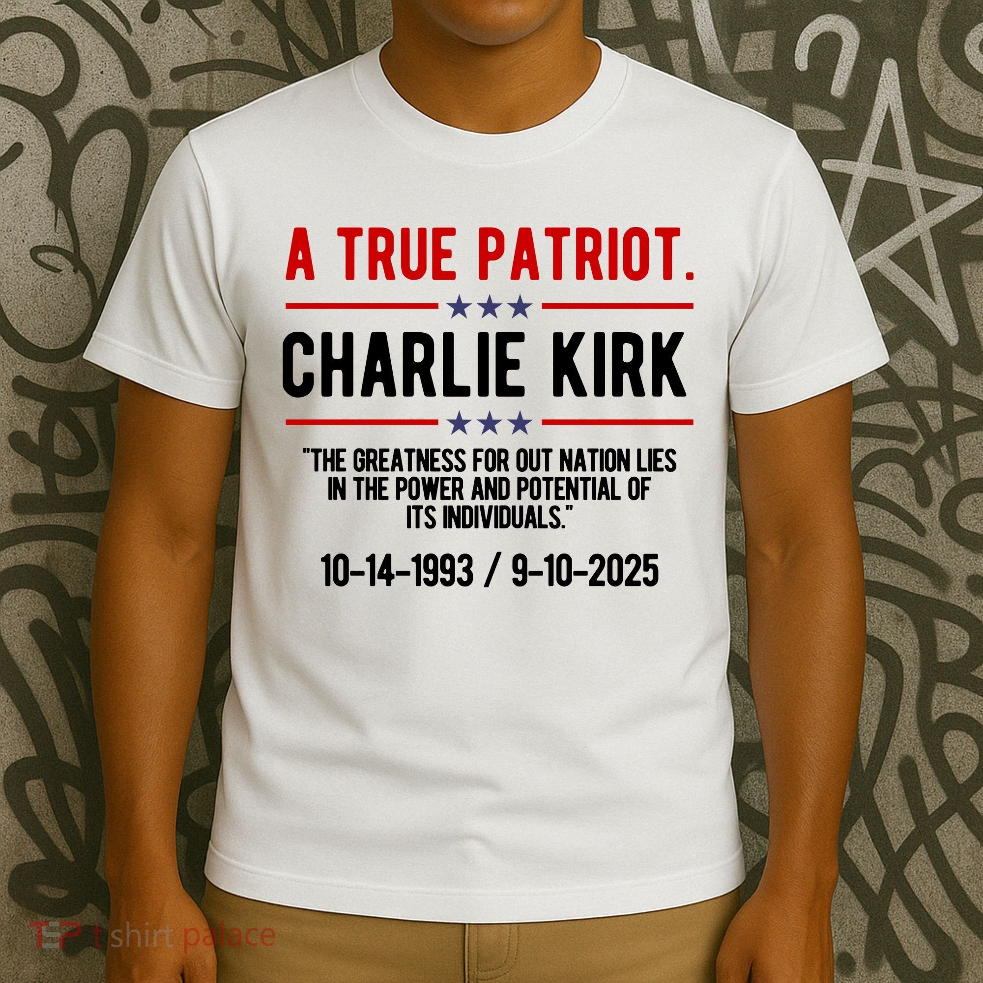 A True Patriot Charlie Kirk RIP T-Shirt