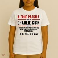 A True Patriot Charlie Kirk RIP T-Shirt thumb 4