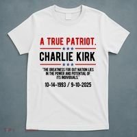 A True Patriot Charlie Kirk RIP T-Shirt thumb 5